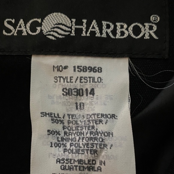 Sag Harbor Black Sheath Mini Dress - Picture 3 of 3